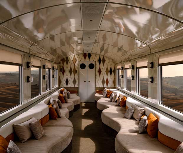 Interior of the La Dolce Vita Orient Express Train